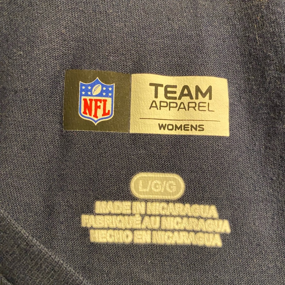 NFL Blue and Red Fitted Short Sleeve T-Shirt - Picture 2 of 3